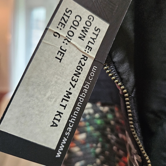 Sachin and Babi Noir Kia iridescent High-Low Gown - Picture 11 of 16